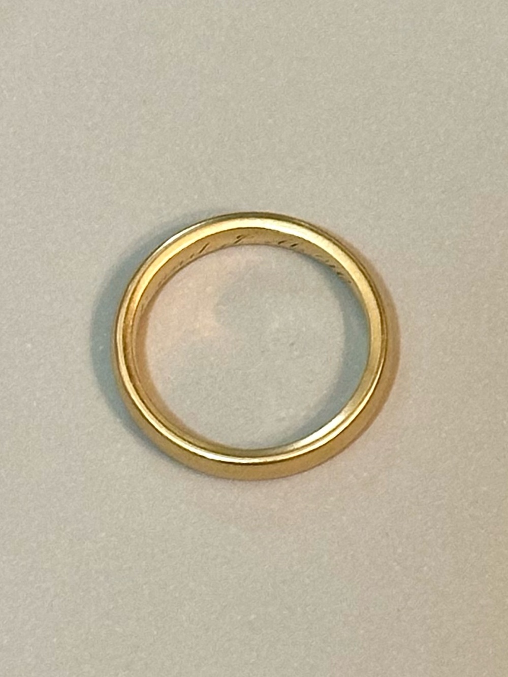Antique Tiffany & Co. 18k Yellow Gold Wedding Band Ring 1900’s 6.5 Comfort Fit - Picture 11 of 13